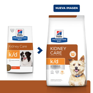 Hill's Prescription Diet k/d Kidney Care (Cuidado de los riñones) con pollo seco comida para perro