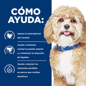 Hill's Prescription Diet h/d Cuidado del Corazón Alimento seco para Perros con Sabor a Pollo