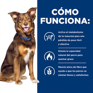 Hill's Prescription Diet Metabolic Alimento en lata para Perros con sabor a Pollo Para Control de Peso