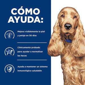 Hill's Prescription Diet z/d Skin/Food Sensitivities (Sensibilidades de la piel) Alimento seco para perros, dieta veterinaria
