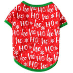 Pet Dog Christmas Shirt Clothes Xmas Vest Soft Shirts Holiday Small Dog Apparel Snowman Printed Puppy Costume for Cats or Dogs