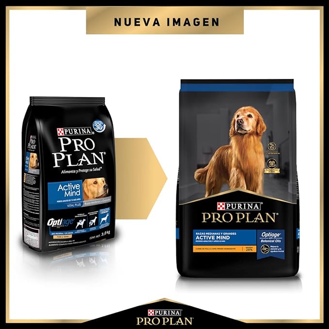 PROPLAN-RAZA MED/GDE ACTIVE MIND OPTIAGE 3 kg