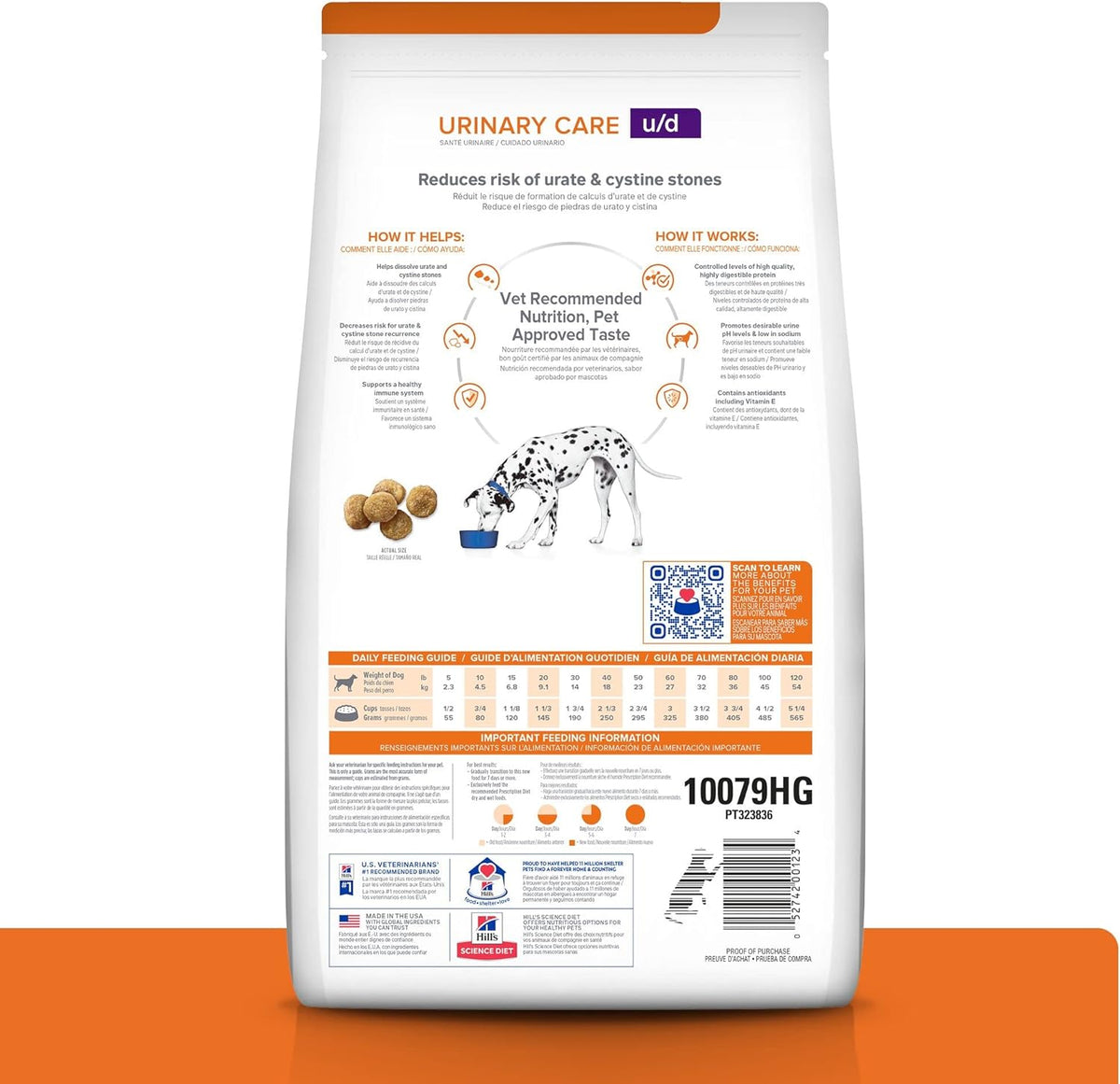 Hill's Prescription Diet u/d Urinary Care (Cuidado Urinario) Alimento seco para perros, dieta veterinaria
