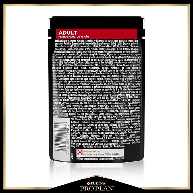 PROPLAN-POUCH PERRO ADULTO POLLO 24 pz