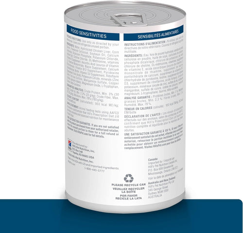 Hill's Prescription Diet z/d Skin/Food Sensitivities (Sensibilidades de la piel) Alimento húmedo para perros