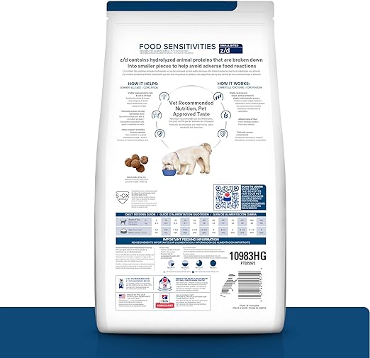 Hill's Prescription Diet z/d Skin/Food Sensitivitys Small Bites Alimento Seco para Perros con Sabor Original