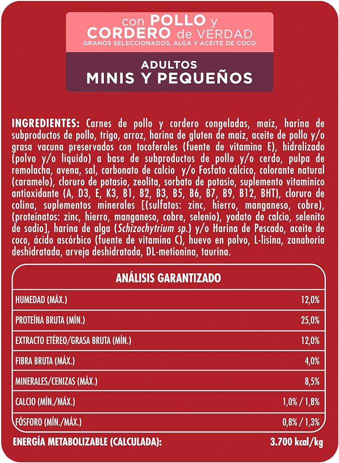 ONE Adulto Mini Pequeno Cordero 7 kg