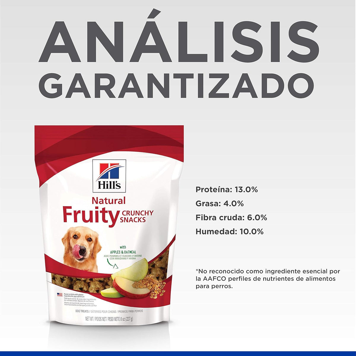 Hill's Science Diet, Snacks Frutales para Perro, Manzanas y Avena 227 gr