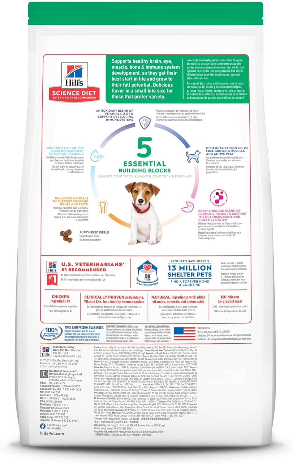 Hill's Science Diet, Alimento para Perro Puppy (Cachorro) Small Bites, Seco