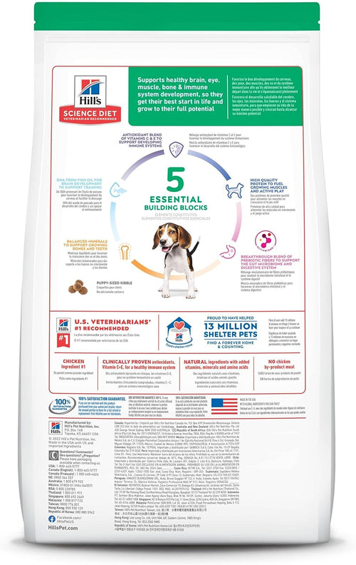 Hill's Science Diet, Alimento para Perro Puppy (Cachorro) Receta Original, Croquetas