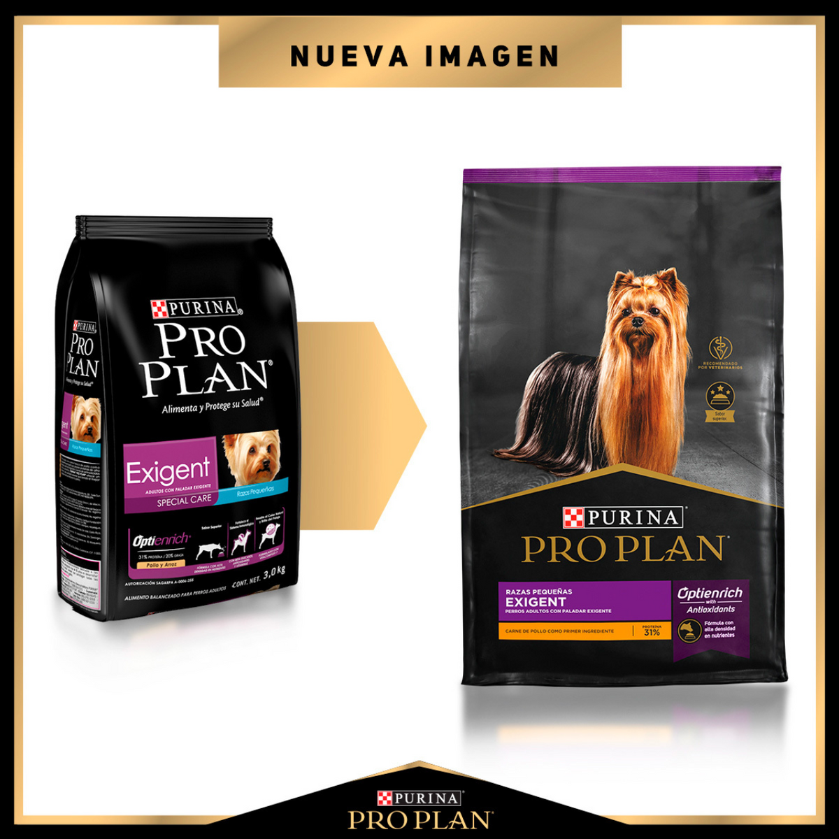 PROPLAN-ADULTO RAZA PEQUEÑA EXIGENT CON OPTIENRICH 3 kg
