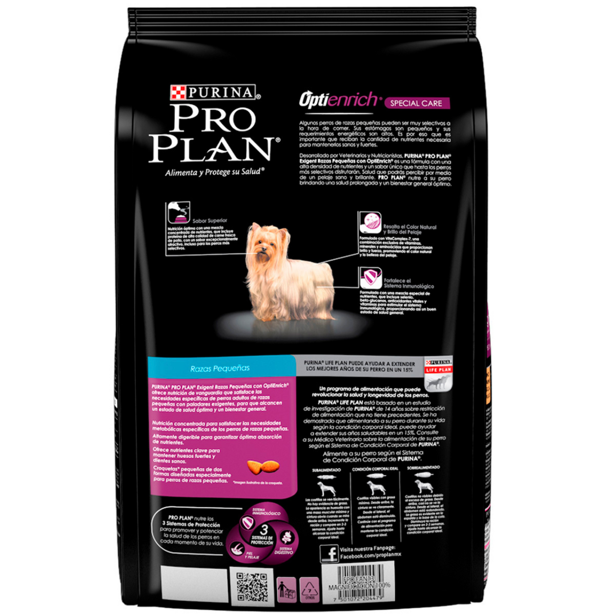 PROPLAN-ADULTO RAZA PEQUEÑA EXIGENT CON OPTIENRICH 7.5 kg