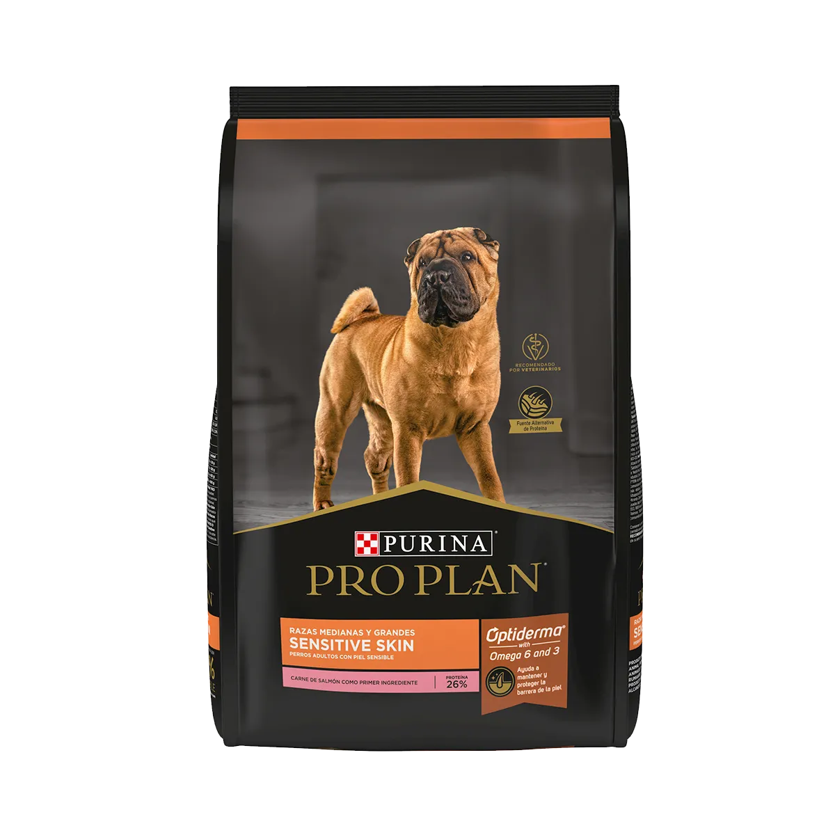 PROPLAN-ADULTO RAZA MEDIANA/GRANDE SENSITIVE SKIN CON OPTIDERM 10 kg