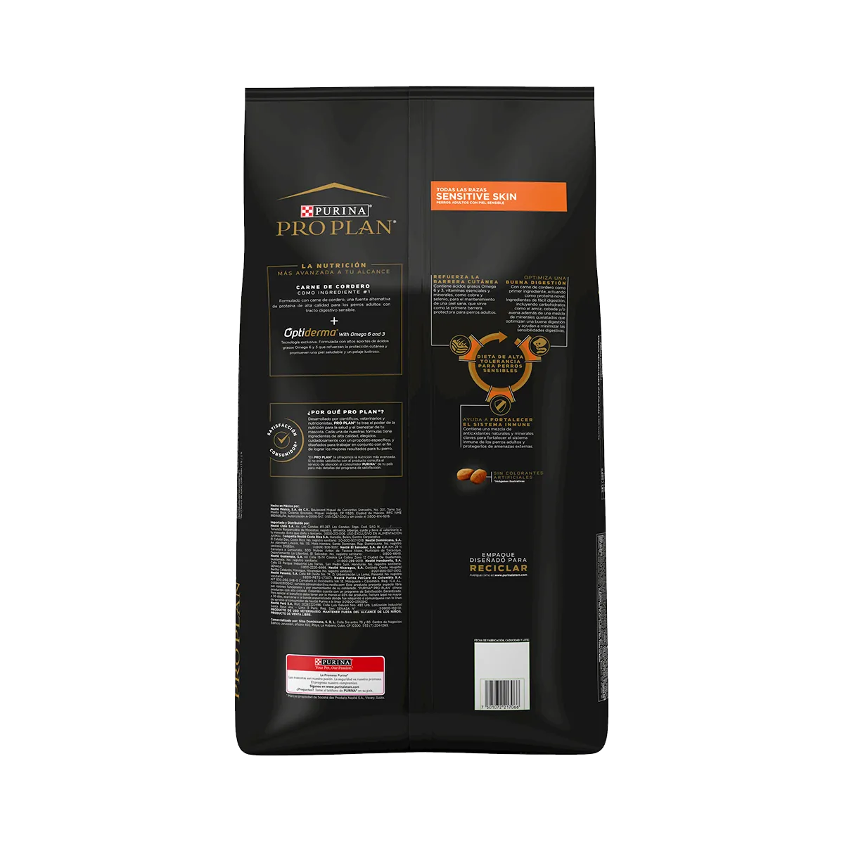 PROPLAN-PERRO ADULTO SENSITIVE SKIN CORDERO TODAS LAS RAZAS 7.5 kg