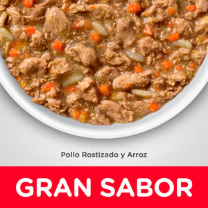 Alimento para Gato Adulto, Hill's Science Diet, Receta Pollo y Arroz Healthy Cuisine, Húmedo (lata de 80 gramos)