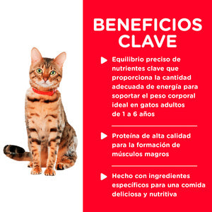 Alimento para Gato Adulto, Hill's Science Diet, Receta Pollo y Arroz Healthy Cuisine, Húmedo (lata de 80 gramos)