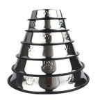 Paw Stainless Steel Pet Dog Bowl Feeder Skidproof Anti-Ant Shape Cat Dog Bowls Food Accessories Pet Supplies 6 Sizes